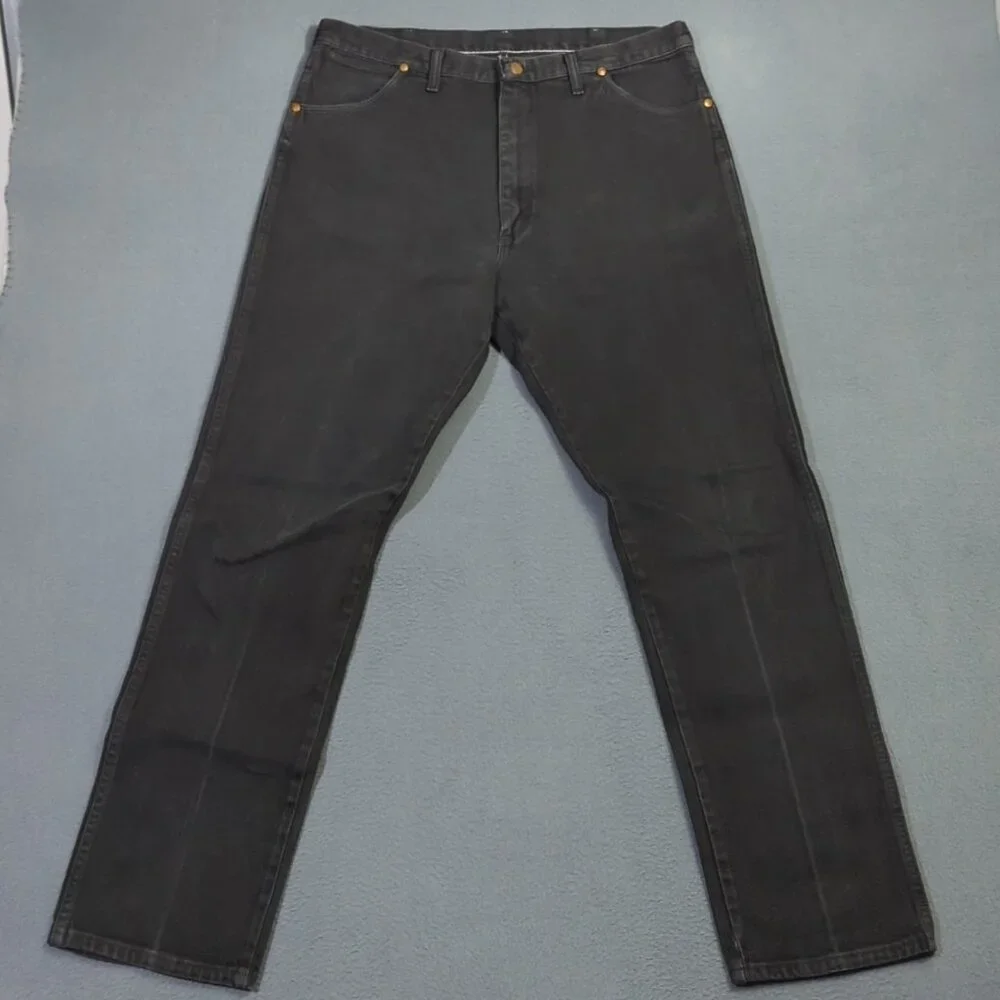 Wrangler VTG Jeans Men's 38x34 Fits 36x33 Black 13MWZ Cowboy Cut Made In USA